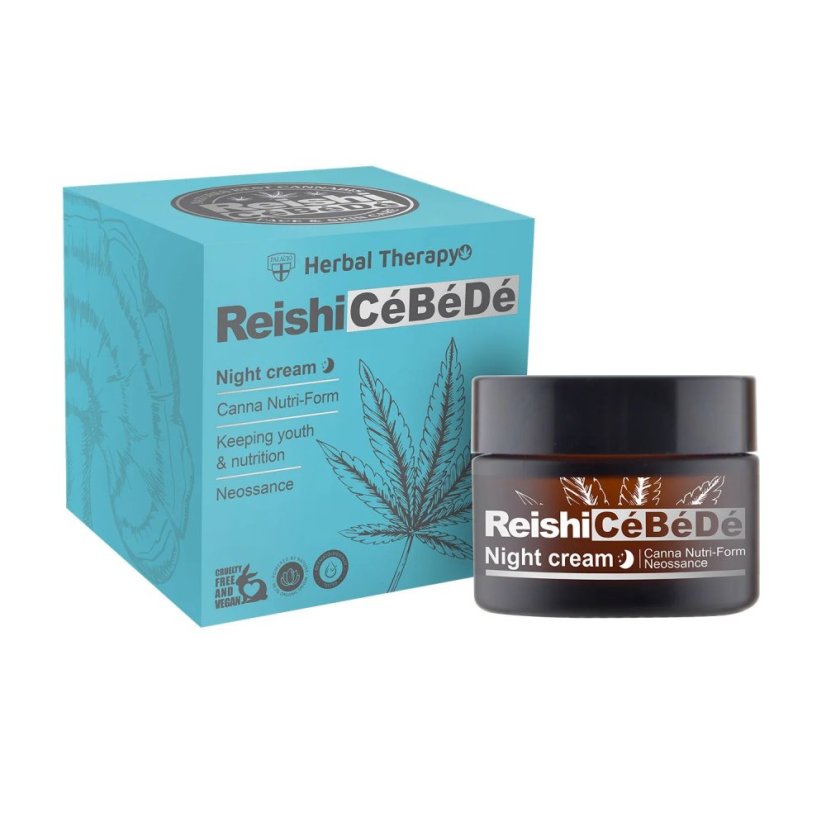 Palacio Reishi CBD Lifting Night Cream 50ml with hemp extract and reishi mushroom skincare Malta
