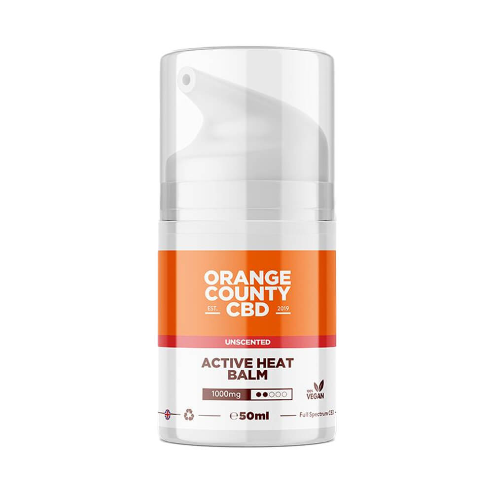 Orange County CBD Active Heat Balm 1000 mg — 50 ml warming balm for muscles & joints