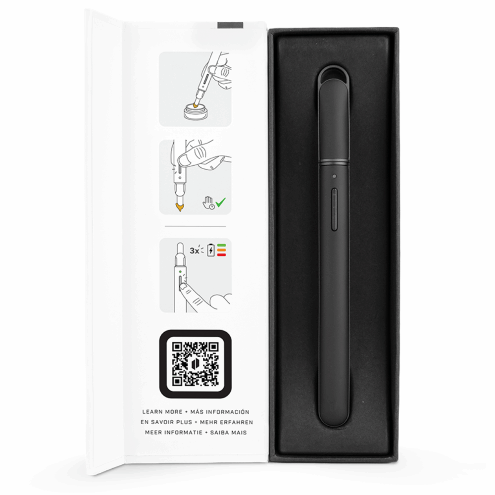 Puffco Hot Knife V2 box contents heated loading tool USB C accessory