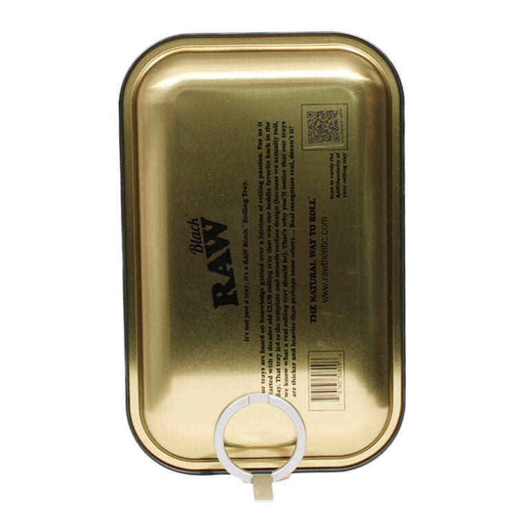 RAW metal rolling tray underside gold finish medium tray official RAW accessory