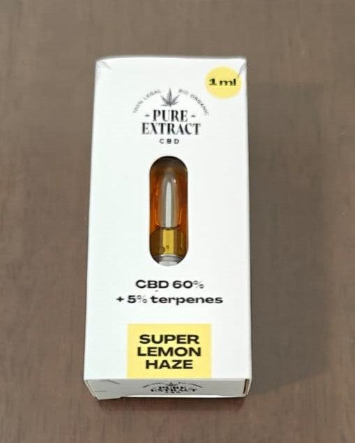 CBD cartridge - 60% CBD - 5% Terpenes - Super Lemon Haze 1ml