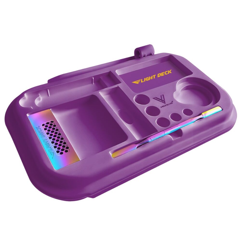 V-Syndicate Flight Deck Eye dab rolling station with grinder and dab tool