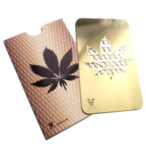 V-Syndicate Gold Leaf grinder card for dry herbs Malta