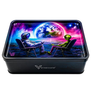 V-Syndicate Syndicase Plus Blunt Orbit rolling tray and storage box