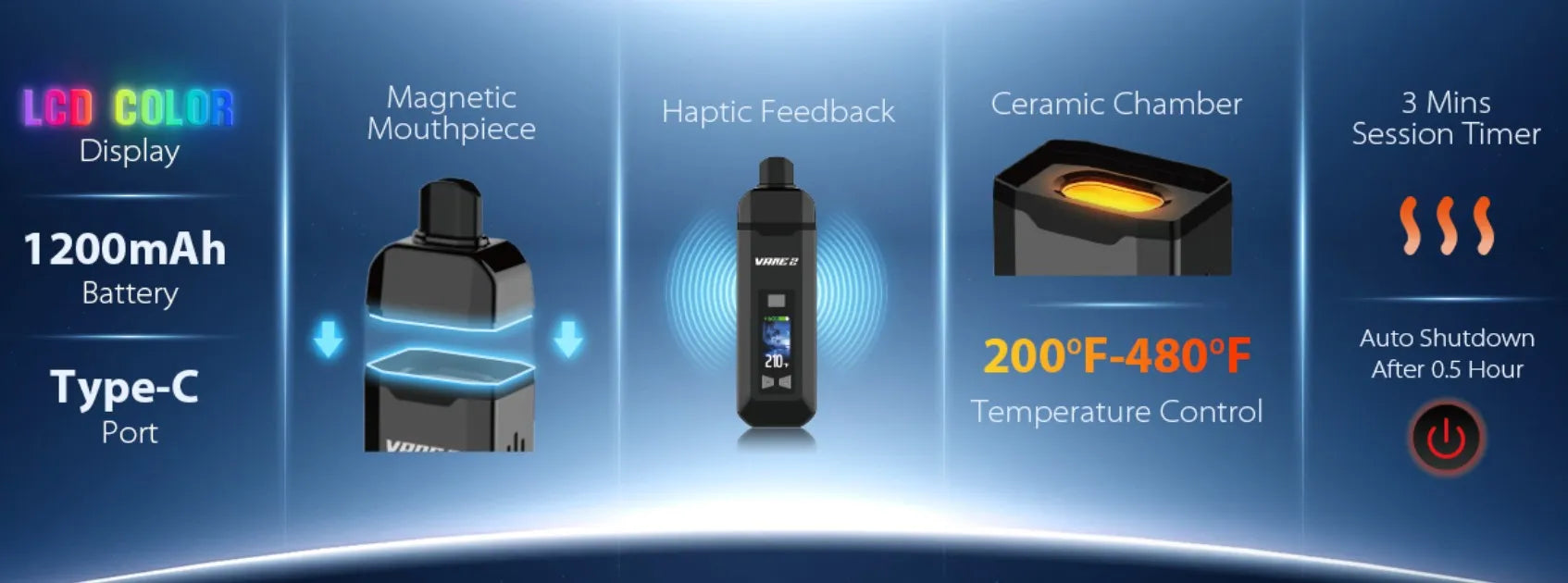 Yocan Vane 2 Dry Herb Vaporizer – Shop in Malta & EU | Cannabis Clinics Key Features