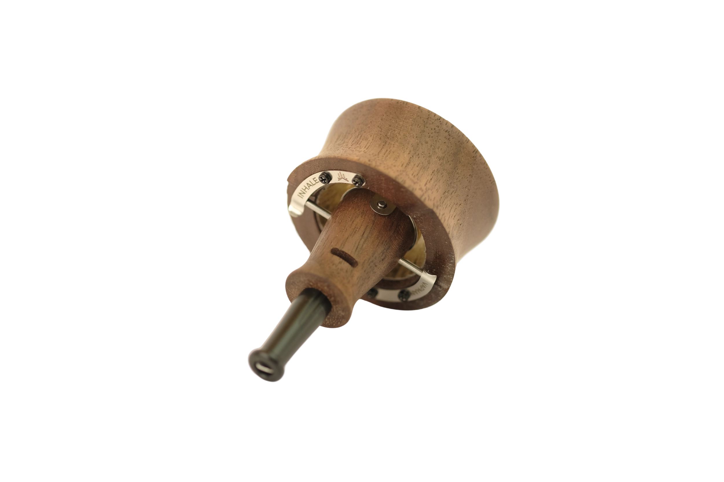 Vapman Click Vaporiser Malta | Manual Dry Herb & Hash Vape – Walnut Wood