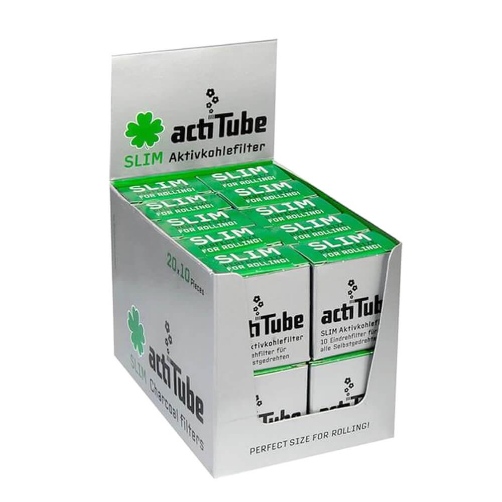 Actitube active carbon slim filters display box