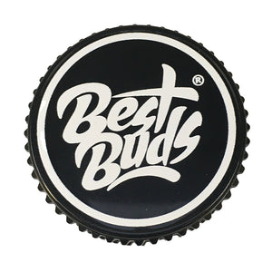 Best Buds Razor Sharp Teeth Grinder – 2-Part – 55 mm closed from front