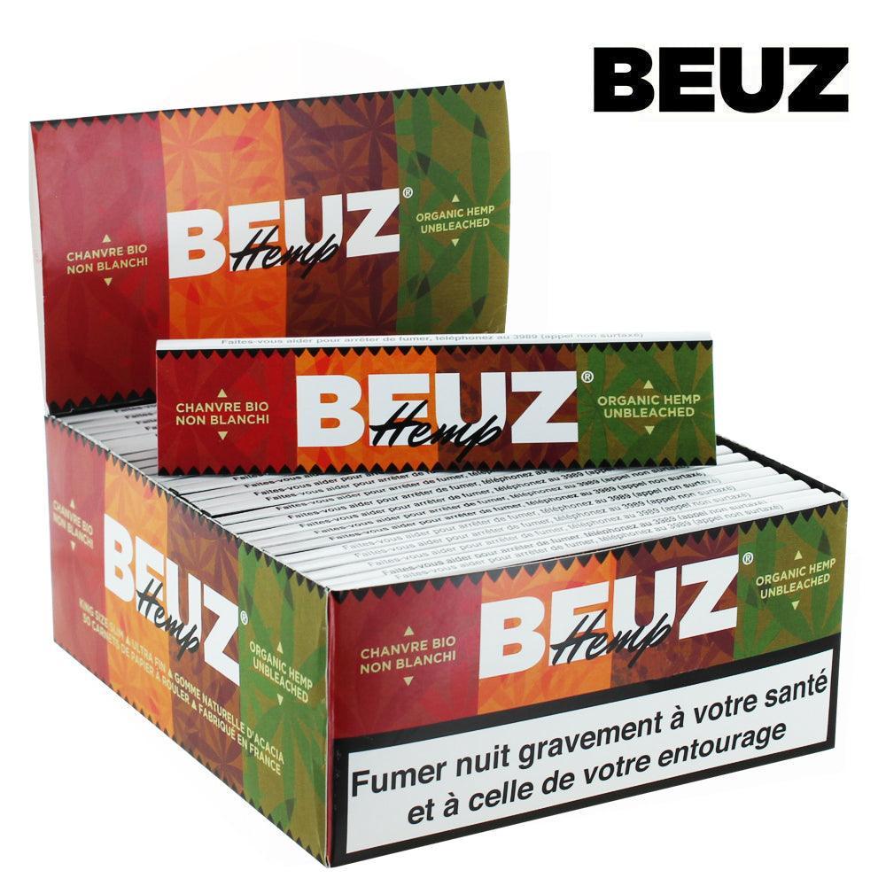 Beuz King Size Slim Organic Hemp Unbleached Rolling Papers - D Vape Store