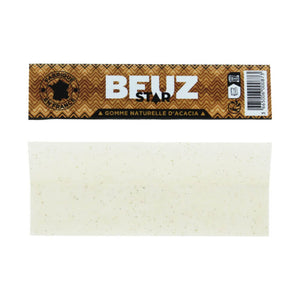 Beuz King Size Slim unbleached hemp rolling paper with natural acacia gum