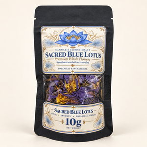 10g Sacred Blue Lotus whole flowers pouch by Cannabis Clinics Malta
