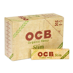 OCB Organic Hemp King Size Slim Rolling Papers + Filter Tips Malta