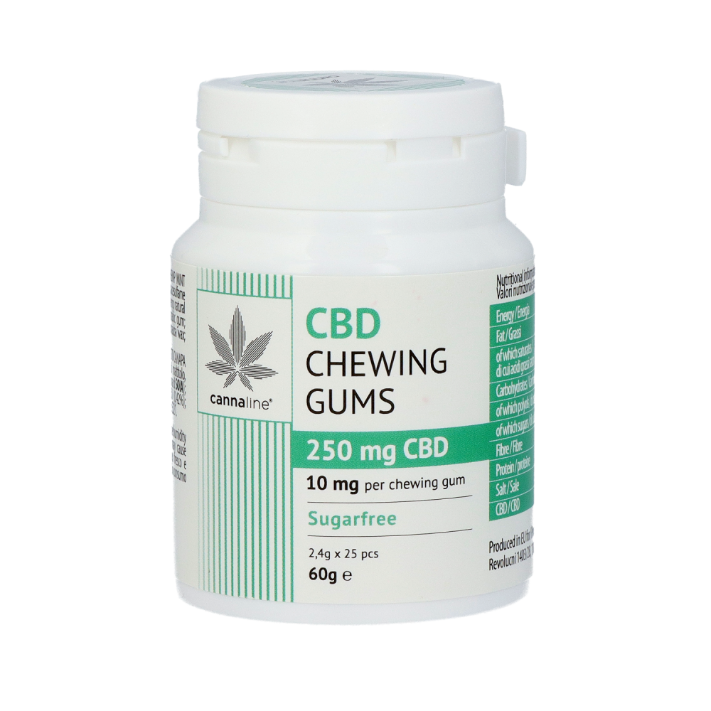 Cannaline CBD Chewing Gum – 250 mg CBD – THC-Free – 25 Pieces cannabis clinics malta