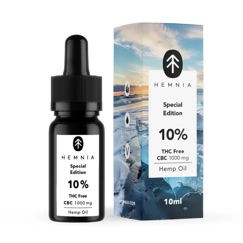 CBC Oil 10 percent 1000mg THC free hemp oil 10ml Hemnia Malta