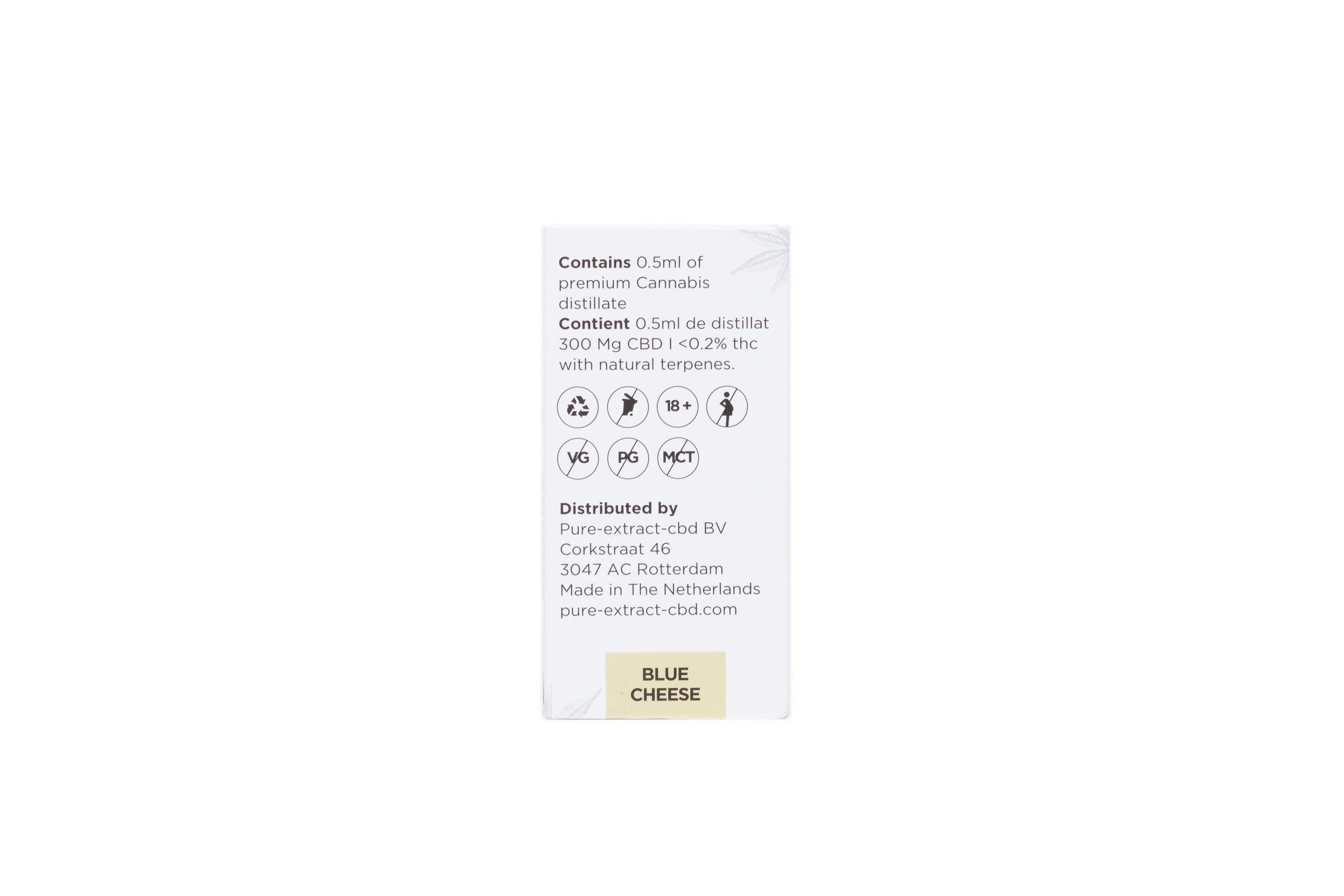 CBD cart - 60% CBD - 5% Terps Blue Cheese  Cannabis Clinics Malta