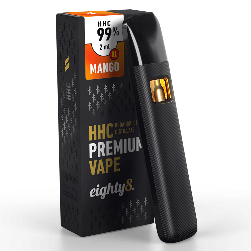 Eighty8 HHC Vape Mango, 99 % 2ml HHC, 2000 mg