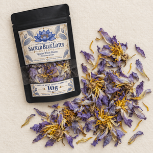 10g Egyptian Blue Lotus whole flowers pouch with dried whole flowers