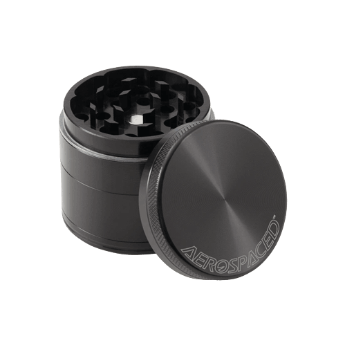 Grinder Aerospaced (4 part) 40 mm - Black - D Vape Store