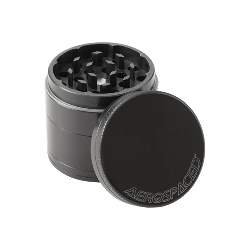 Grinder Aerospaced (4 part) 50 mm - Gun Metal - D Vape Store