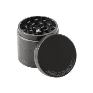 Grinder Aerospaced (4 part) 63 mm - Gun Metal - D Vape Store