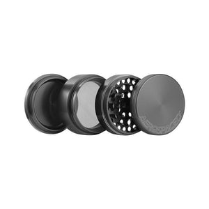 Grinder Aerospaced (4 part) 63 mm - Gun Metal - D Vape Store