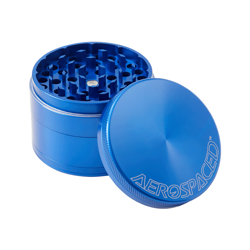 Grinder Aerospaced (4 part) 63 mm - Gun Metal - D Vape Store