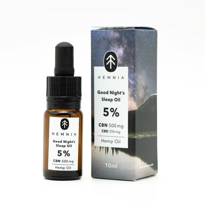 Hemnia Good Night’s Sleep Hemp Oil 5% – 500 mg CBN + 250 mg CBD (10 ml) Malta