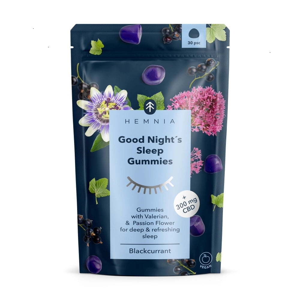 Good Night’s Sleep CBD Gummies – 300mg CBD with Valerian & Passionflower | 30pcs Cannabis Clinics Malta