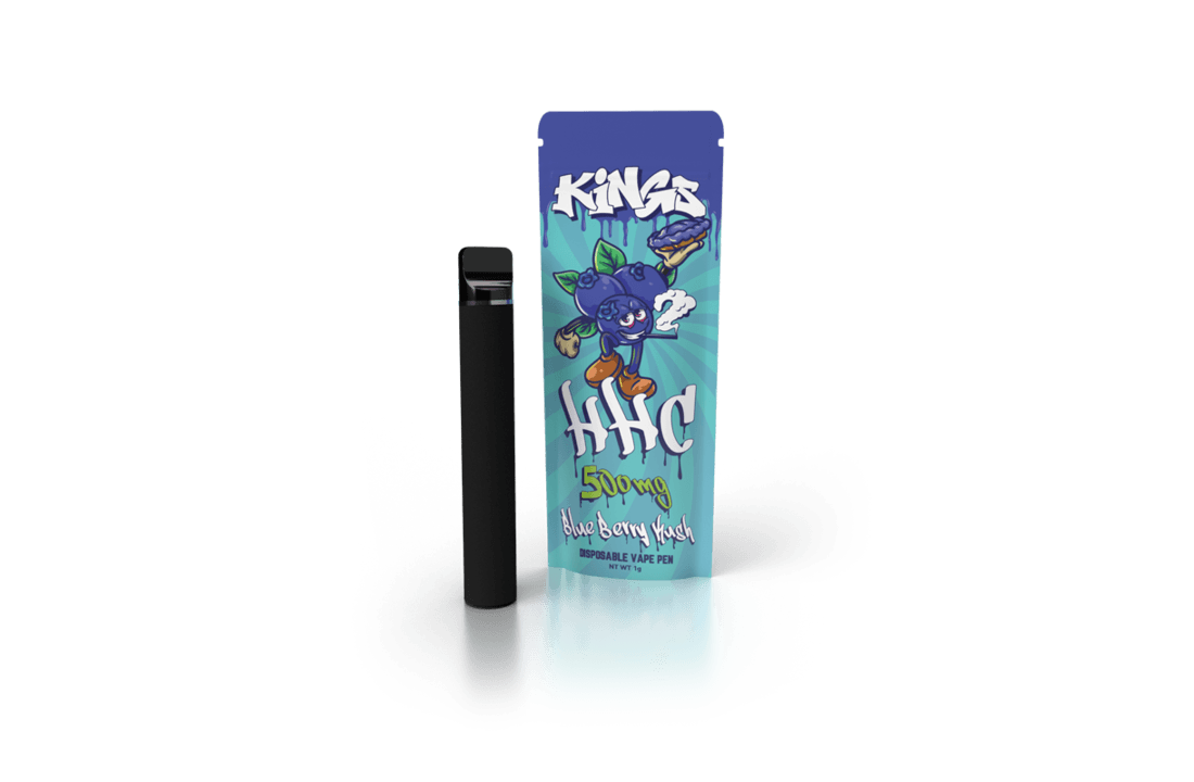 Kings HHC Vape Pens 500mg in 1ml - 50% Strength Blue Berry Kush