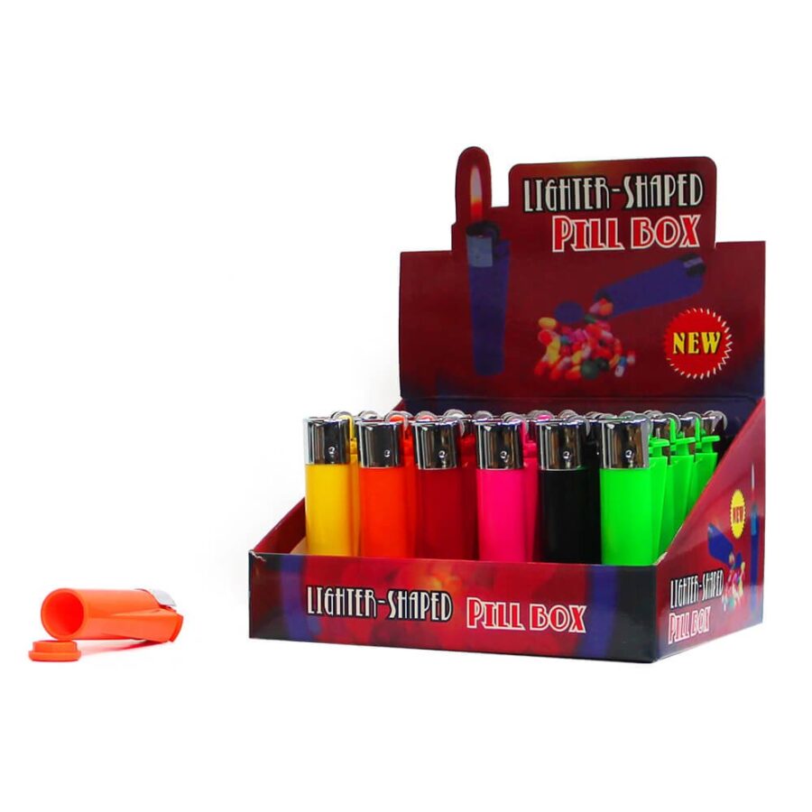 Lighter-Shaped Plastic Stash - Discreet Concealment Storage - Available in 6 colour now at Cannabis Clinics Malta