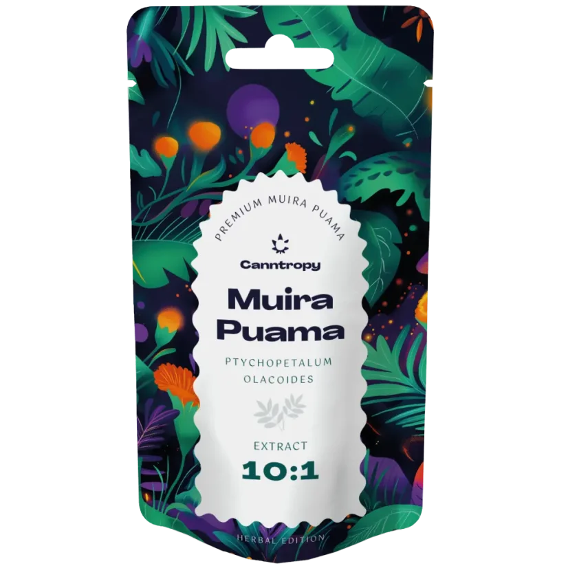 Muira Puama Extract 10:1 (Ptychopetalum olacoides) – 10 g / 25 g - Front of pouch - At Cannabis Clinics Malta