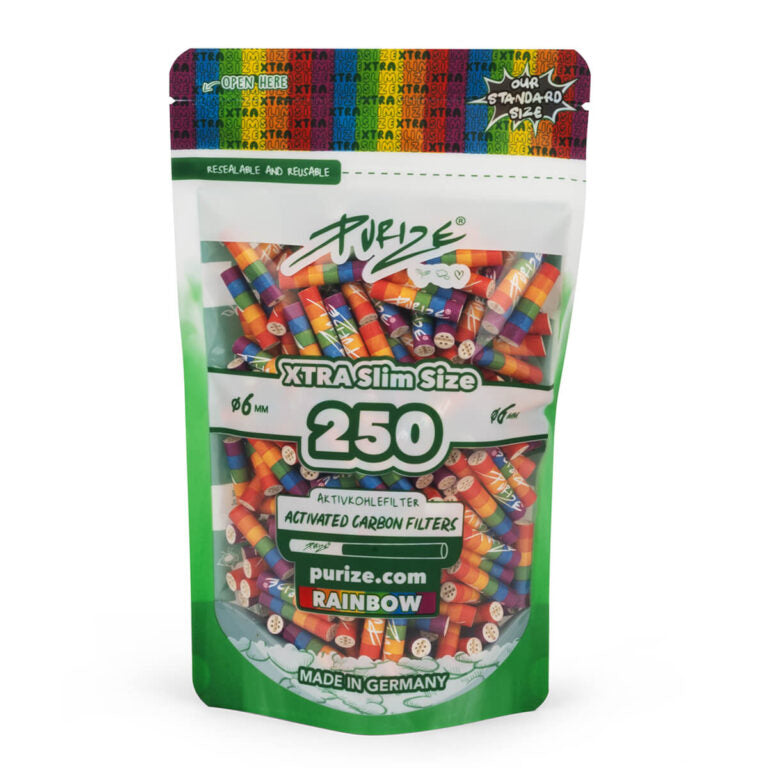 PURIZE XTRA Slim 250 activated carbon filters 6mm in Rainbow Malta