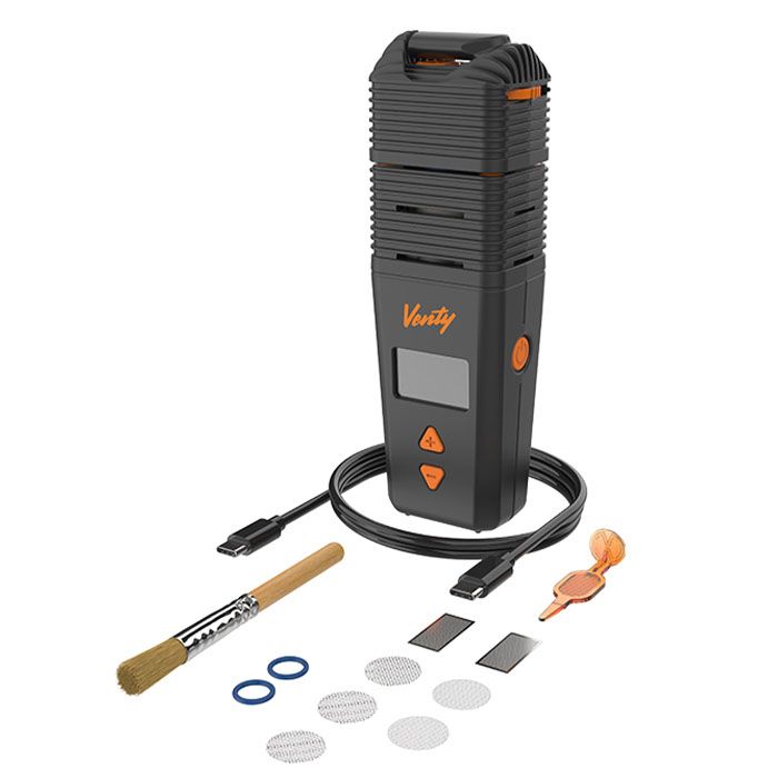 Storz & Bickel VENTY Dry Herb Vaporizer with Box contents at Cannabis Clinics Malta