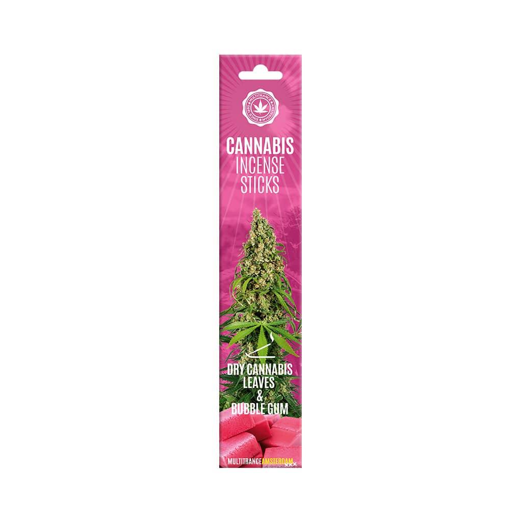 Cannabis Incense Sticks - Bubblegum and Dry Cannabis Leaves Scented