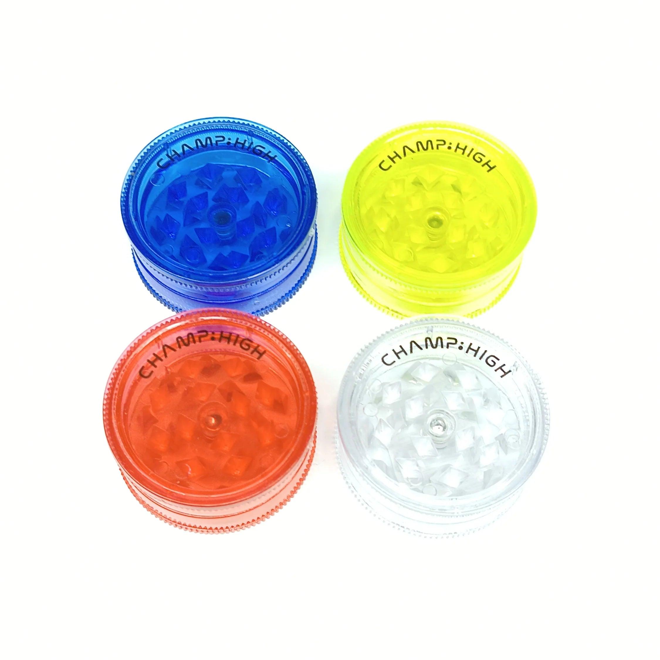 Champ High Mini Plastic Grinder 3 Parts – 42mm - D Vape Store