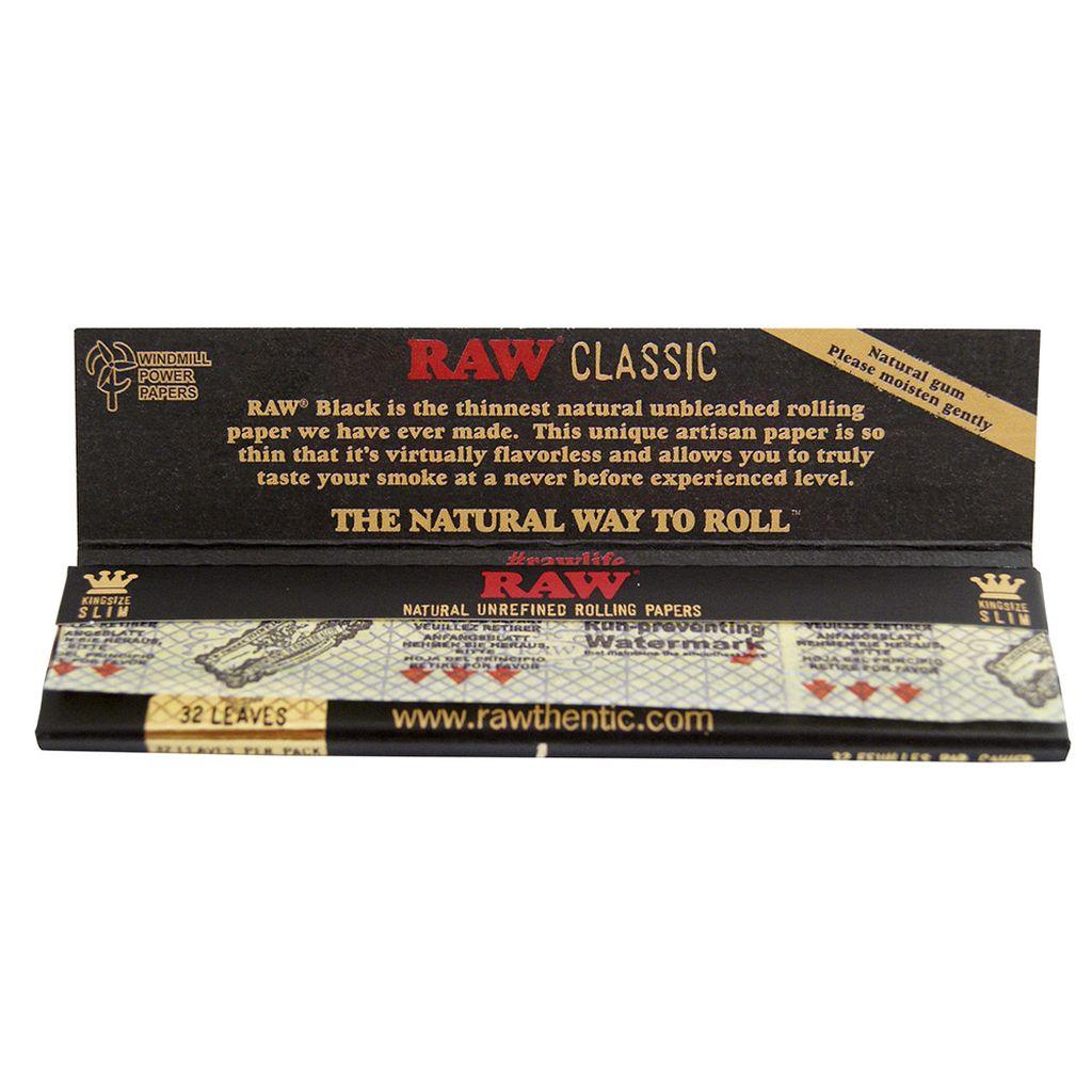 Raw Black Classic Kingsize Slim Papers