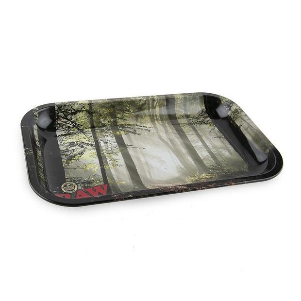 RAW – Forest Medium Metal Rolling Tray - D Vape Store