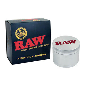 RAW Original Metal Grinder 4 parts – 55mm + Giftbox - D Vape Store