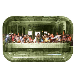 The Last Session Medium Metal Rolling Tray - D Vape Store